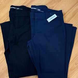 Old Navy Pixie Stretch Pants Mid-Rise Skinny (set of 2) Size 6 Petite